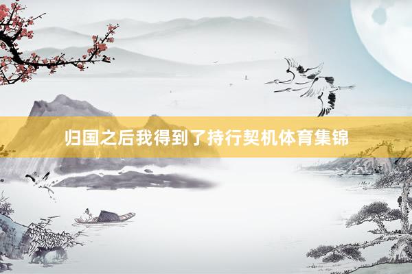 归国之后我得到了持行契机体育集锦