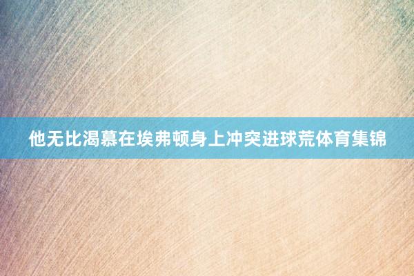 他无比渴慕在埃弗顿身上冲突进球荒体育集锦