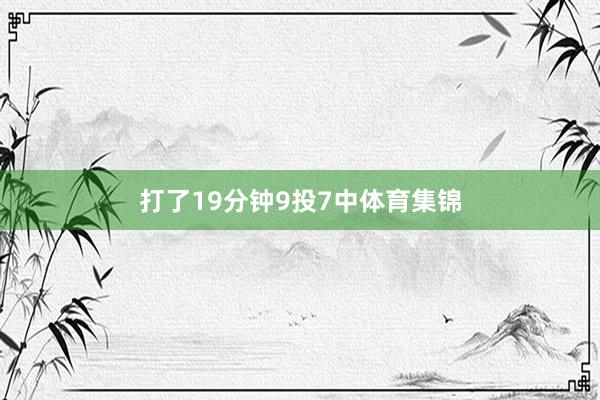 打了19分钟9投7中体育集锦