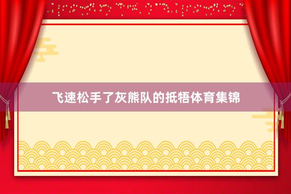 飞速松手了灰熊队的抵牾体育集锦