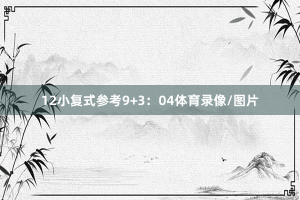 12　　小复式参考9+3：04体育录像/图片