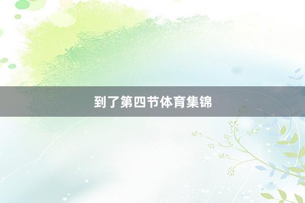 到了第四节体育集锦