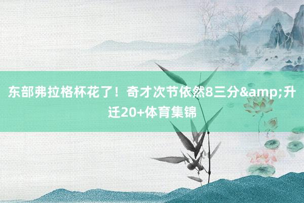 东部弗拉格杯花了！奇才次节依然8三分&升迁20+体育集锦