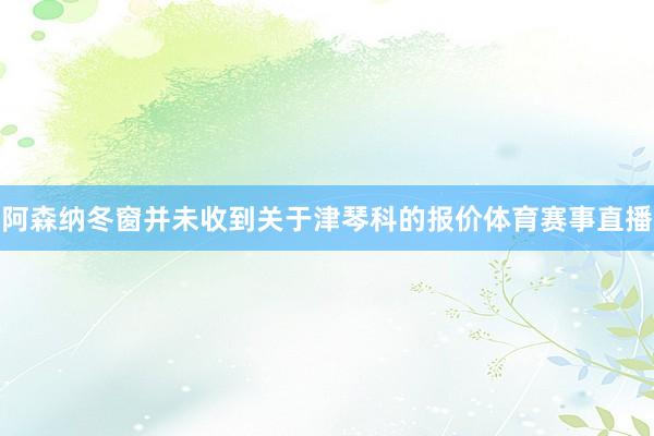 阿森纳冬窗并未收到关于津琴科的报价体育赛事直播