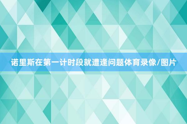 诺里斯在第一计时段就遭逢问题体育录像/图片