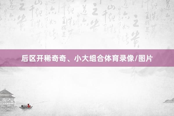 后区开稀奇奇、小大组合体育录像/图片