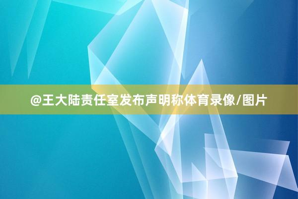 @王大陆责任室发布声明称体育录像/图片