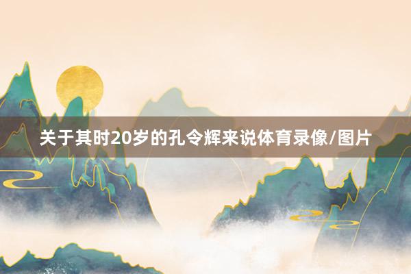 关于其时20岁的孔令辉来说体育录像/图片