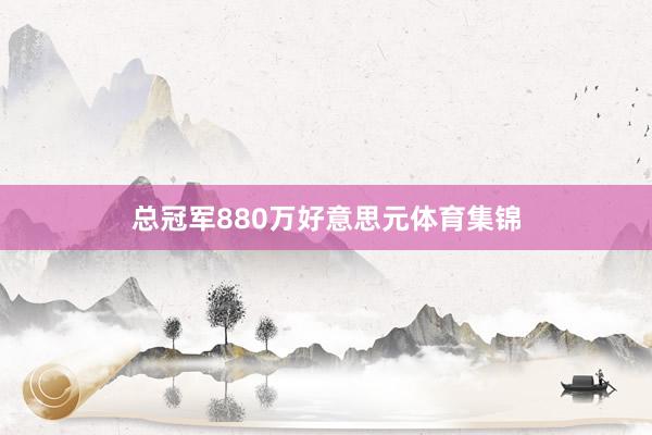 总冠军880万好意思元体育集锦
