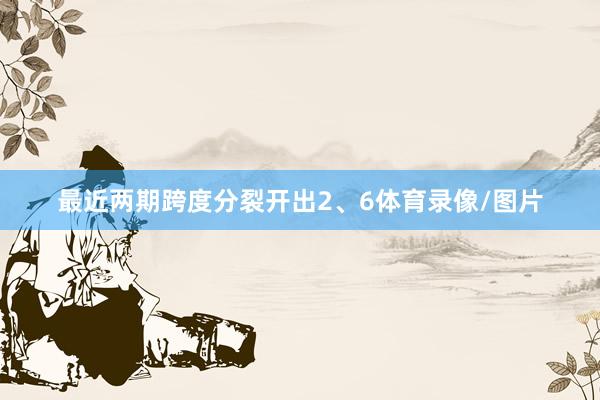 最近两期跨度分裂开出2、6体育录像/图片