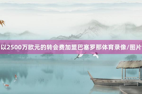 以2500万欧元的转会费加盟巴塞罗那体育录像/图片
