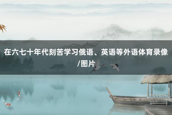 在六七十年代刻苦学习俄语、英语等外语体育录像/图片