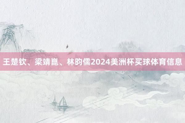 王楚钦、梁靖崑、林昀儒2024美洲杯买球体育信息