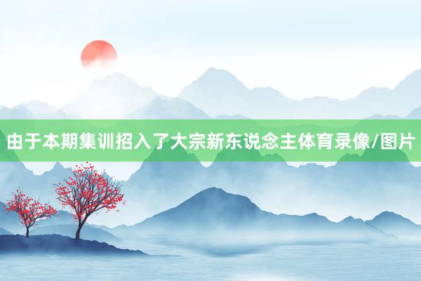 由于本期集训招入了大宗新东说念主体育录像/图片