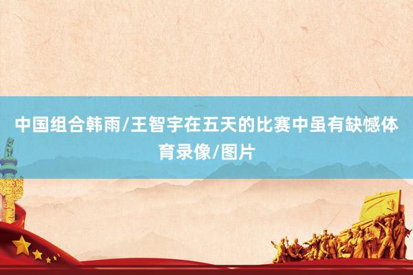 中国组合韩雨/王智宇在五天的比赛中虽有缺憾体育录像/图片