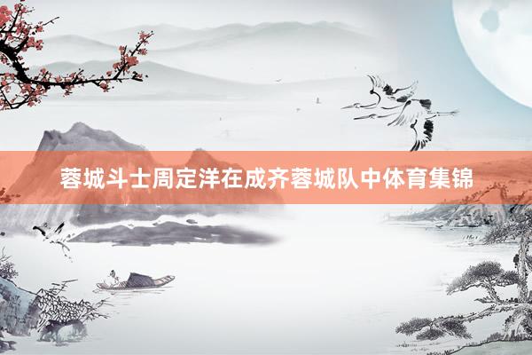 蓉城斗士周定洋在成齐蓉城队中体育集锦