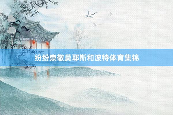 纷纷崇敬莫耶斯和波特体育集锦