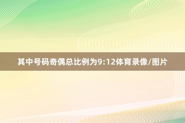 其中号码奇偶总比例为9:12体育录像/图片