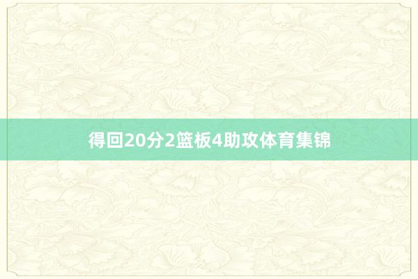 得回20分2篮板4助攻体育集锦