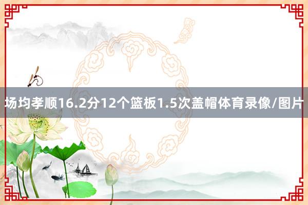 场均孝顺16.2分12个篮板1.5次盖帽体育录像/图片