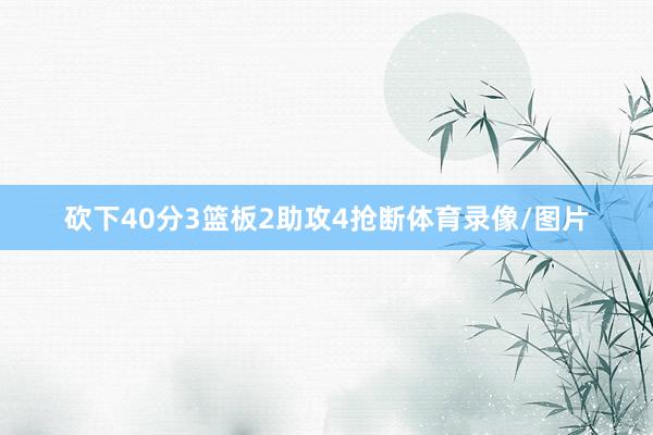 砍下40分3篮板2助攻4抢断体育录像/图片