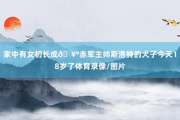 家中有女初长成🥰赤军主帅斯洛特的犬子今天18岁了体育录像/图片