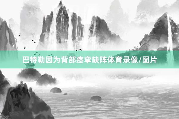 巴特勒因为背部痉挛缺阵体育录像/图片