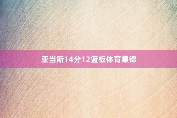 亚当斯14分12篮板体育集锦