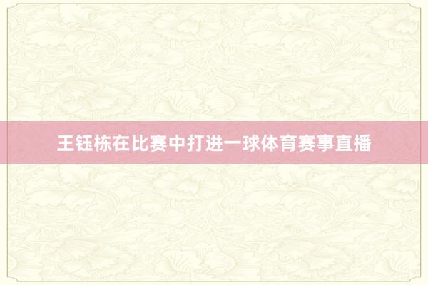 王钰栋在比赛中打进一球体育赛事直播