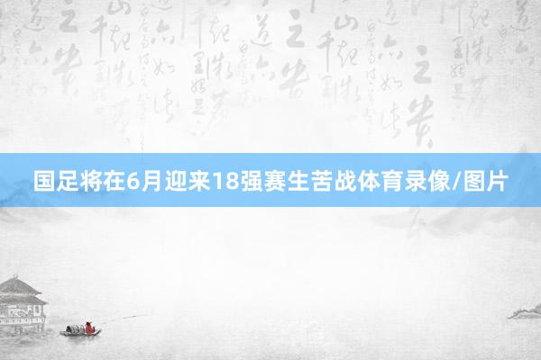 国足将在6月迎来18强赛生苦战体育录像/图片
