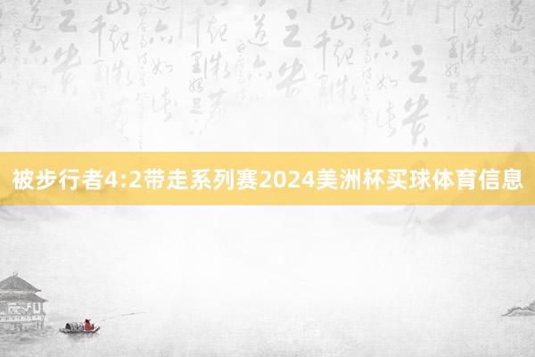 被步行者4:2带走系列赛2024美洲杯买球体育信息