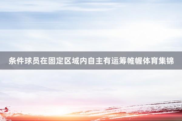 条件球员在固定区域内自主有运筹帷幄体育集锦