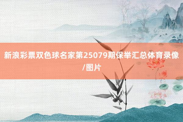 新浪彩票双色球名家第25079期保举汇总体育录像/图片