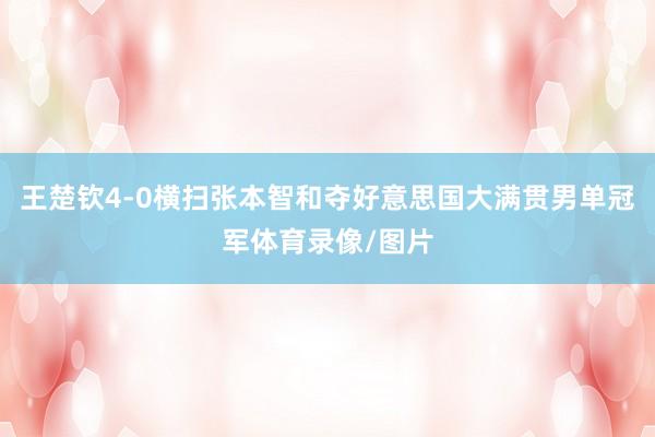 王楚钦4-0横扫张本智和夺好意思国大满贯男单冠军体育录像/图片
