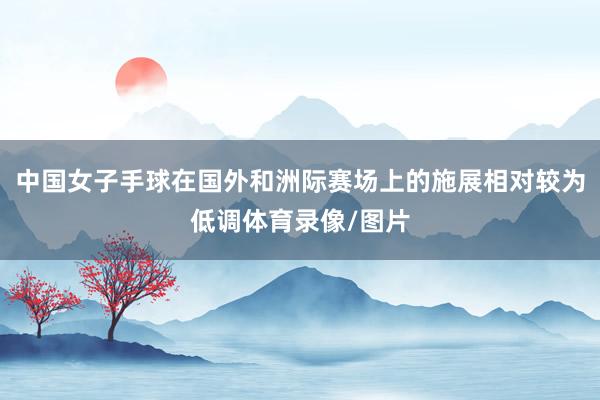 中国女子手球在国外和洲际赛场上的施展相对较为低调体育录像/图片