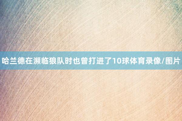 哈兰德在濒临狼队时也曾打进了10球体育录像/图片