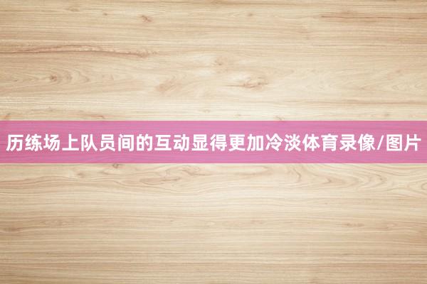 历练场上队员间的互动显得更加冷淡体育录像/图片