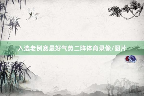 入选老例赛最好气势二阵体育录像/图片