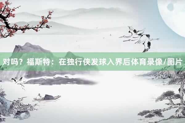 对吗？福斯特：在独行侠发球入界后体育录像/图片