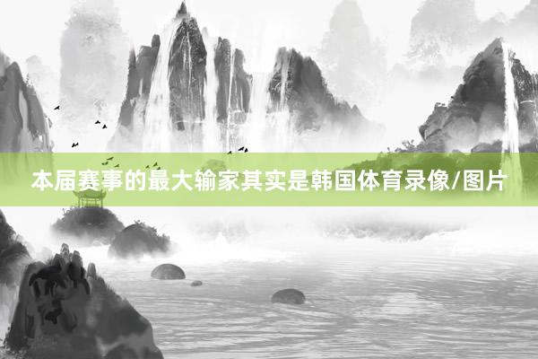 本届赛事的最大输家其实是韩国体育录像/图片