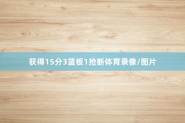 获得15分3篮板1抢断体育录像/图片