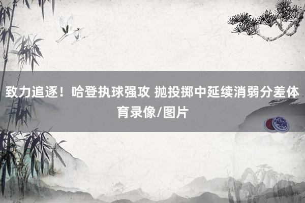 致力追逐！哈登执球强攻 抛投掷中延续消弱分差体育录像/图片