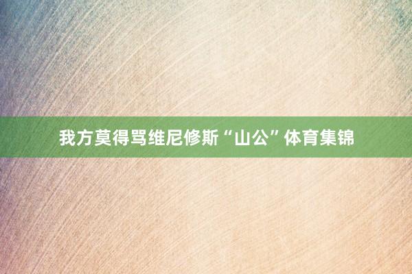 我方莫得骂维尼修斯“山公”体育集锦