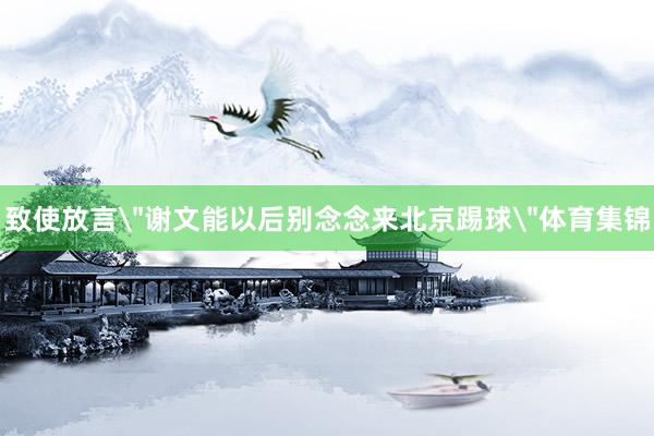 致使放言