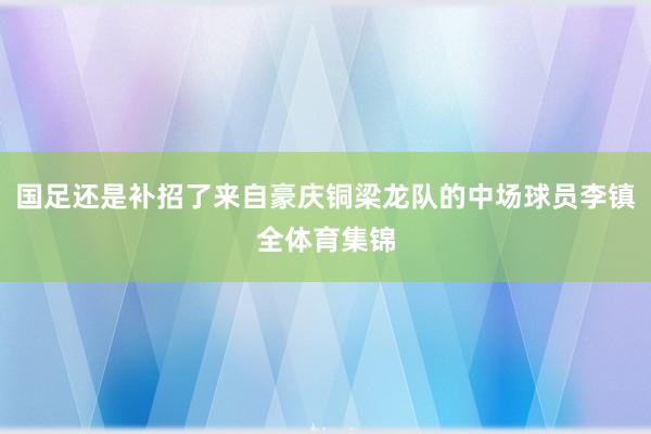 国足还是补招了来自豪庆铜梁龙队的中场球员李镇全体育集锦