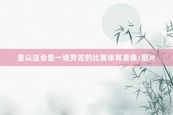 是以这会是一场劳苦的比赛体育录像/图片