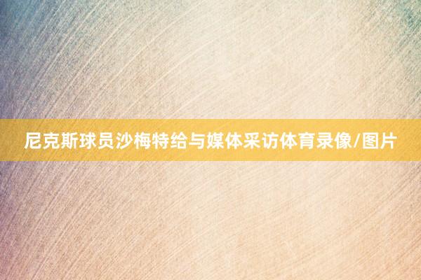 尼克斯球员沙梅特给与媒体采访体育录像/图片