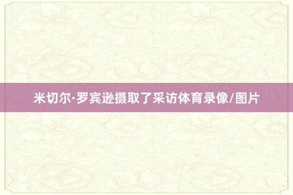 米切尔·罗宾逊摄取了采访体育录像/图片