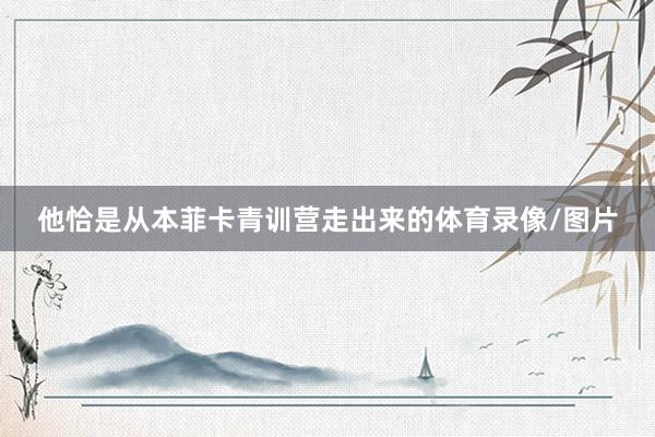 他恰是从本菲卡青训营走出来的体育录像/图片