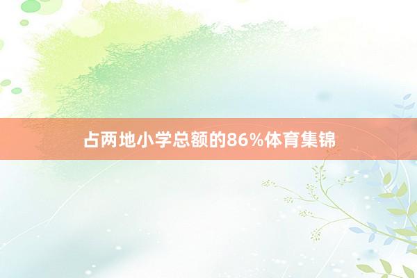 占两地小学总额的86%体育集锦